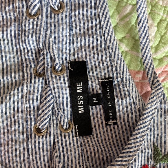 Miss Me Embroidered Halter Ruffle Tank Top - Picture 9 of 9